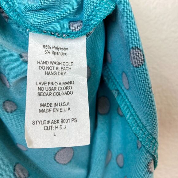 Azules A-Line Maxi Skirt Size Juniors L Green Black Knit Stretchy Waistband - Picture 5 of 5